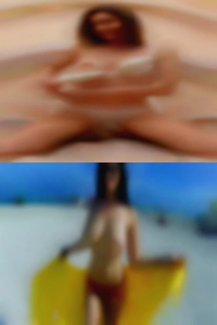 Naked friends hang woman out.